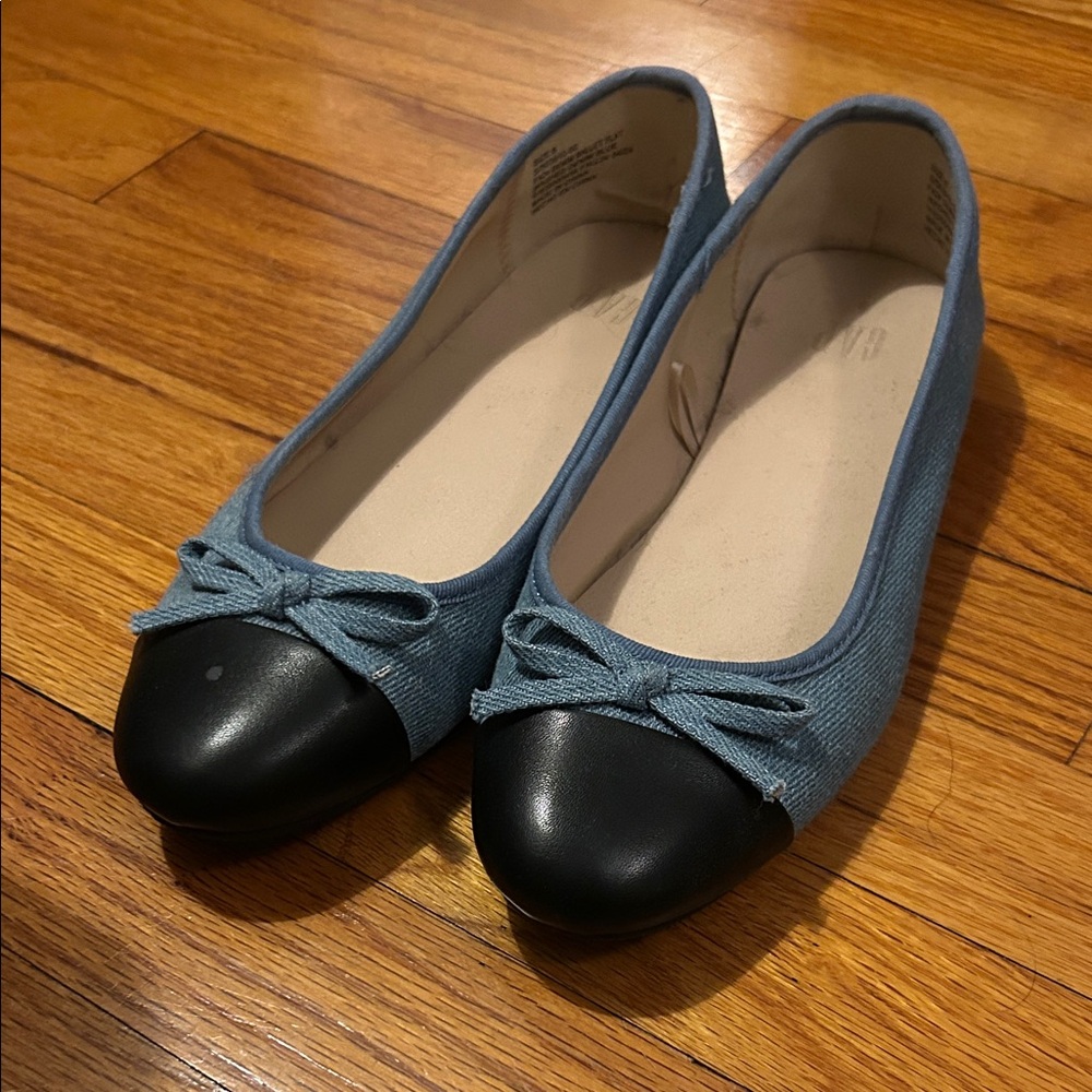 Gap denim cap toe flats- Sz 8